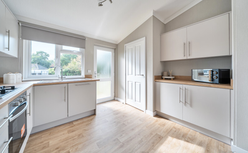 Comfortable interior of a residential park home